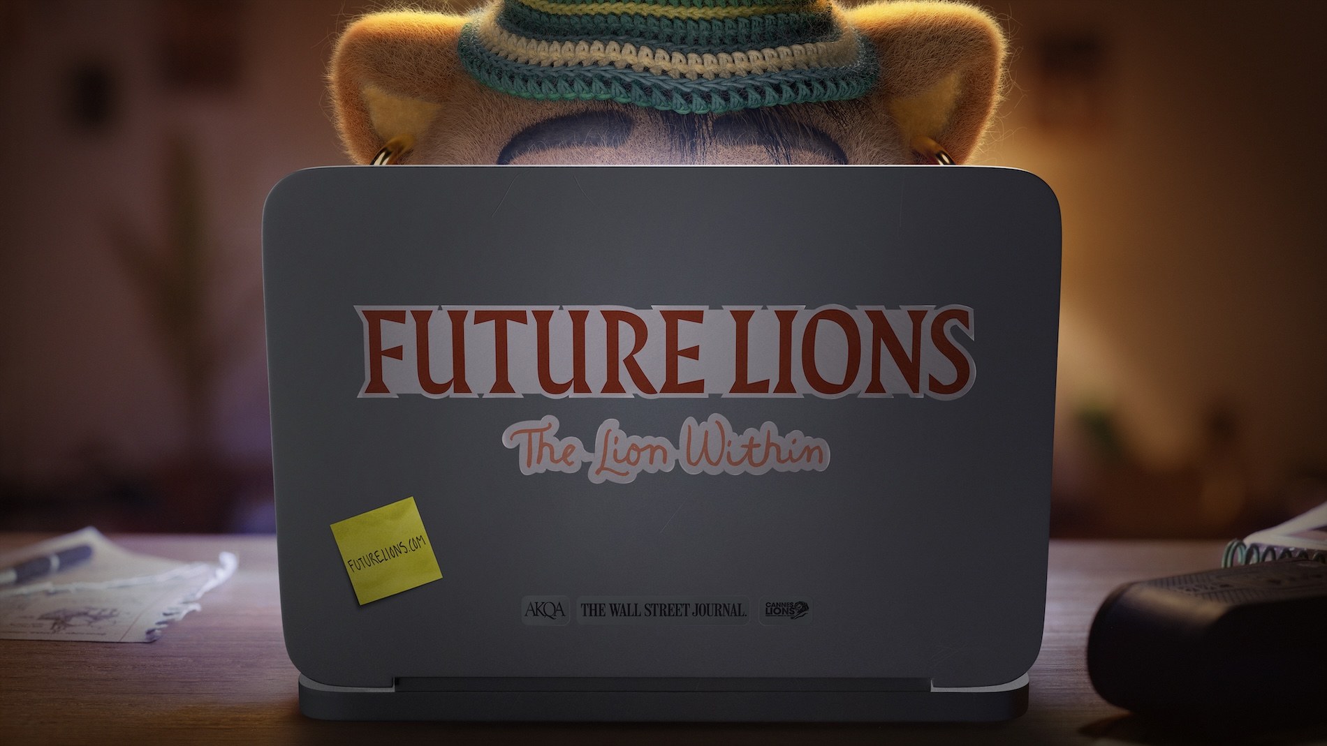 Future Lions key visual, the lion in full color