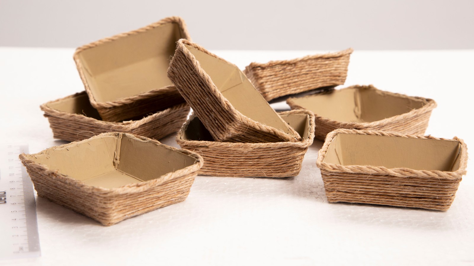 Handmade miniature wooden crates