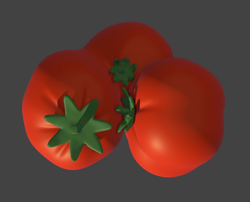 3D models of deformed tomatoes