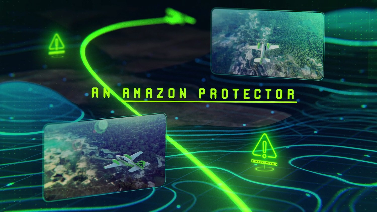 The in-game interface naming the player an Amazon protector