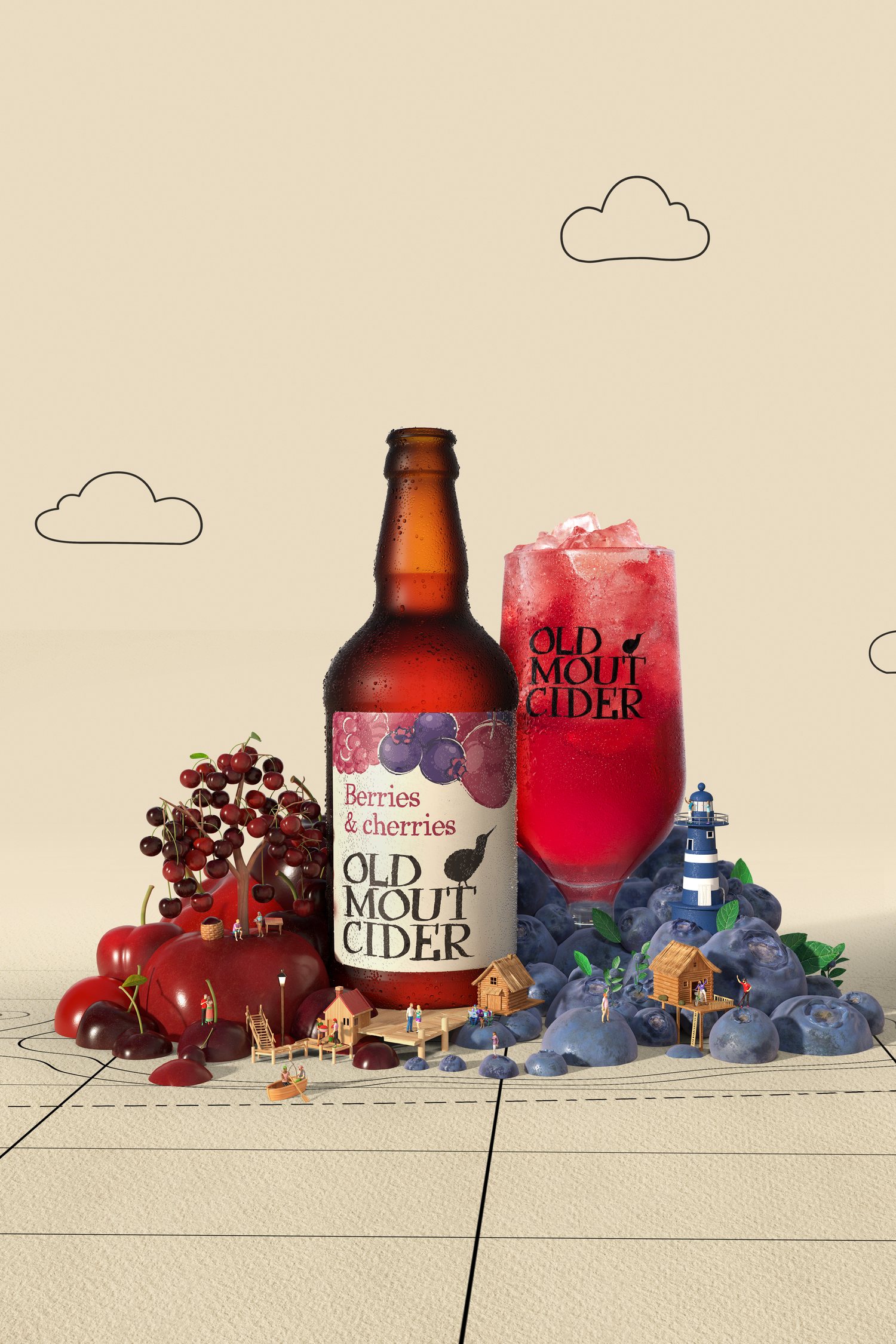 Moutopia six-sheet, Berries and Cherries