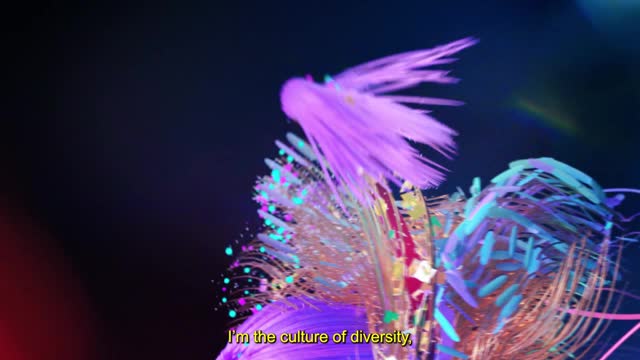Feathers and colour in motion for the Mix Brasil 2021 opening titles
